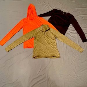 3 long sleeve BCG light weight shirts